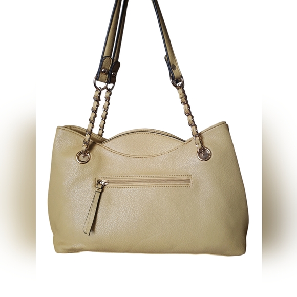 Jessica Simpson Womens Malena. Beautiful Yellow Mustard Scalloped Handbag Purse - Picture 5 of 17